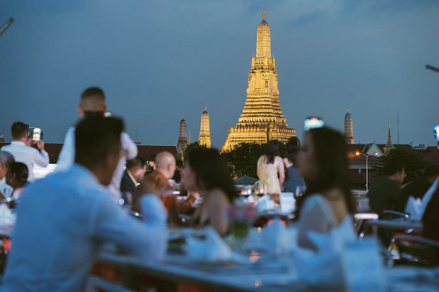 ล่องเรือทานอาหารไป ชมวิวระหว่างทางไป